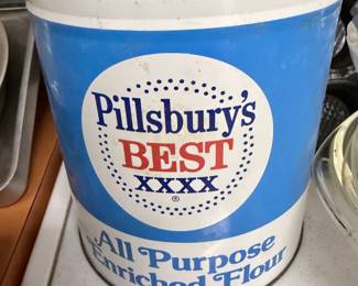 Vintage J.L. Clark Pillsburys BEST XXXX All Purpose Enriched Flour Tin