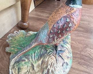 Antique Hubley Cast Iron Pheasant Doorstop