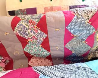 Vintage Handmade Crazy Quilt Pillow