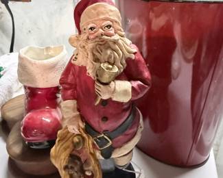 Vintage Windsor Collection Santa Claus Figurine with Toy Sack and Bell