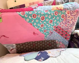 Vintage Patchwork Quilted Pillow Cover