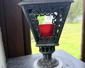 Gothic Revival Style Lantern Candle Holder