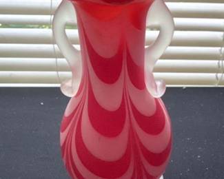 Nailsea Satin Glass Vase