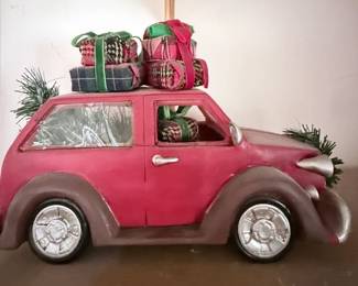 Vintage Christmas Car Decoration