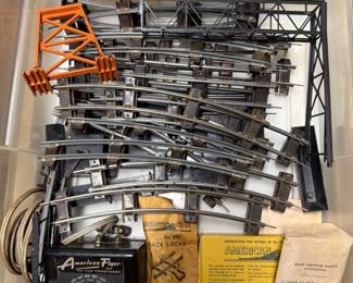 American Flyer Track, Train Cars Etc.