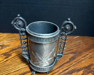 Antique Victorian Cup & Holder