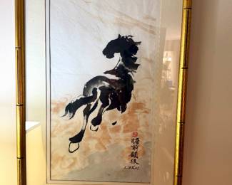 Reproduction galloping horse