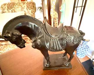 Tang Dynasty Style Metal Warhorse