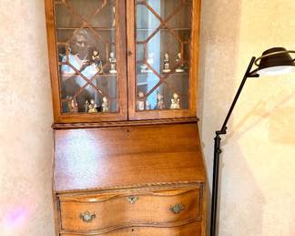 Georgian Solid Wood Drop Front Secretary