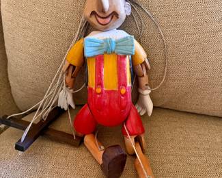 Vint. Wooden Pinocchio Marionette