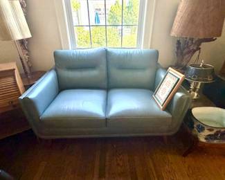 Leather Love Seat