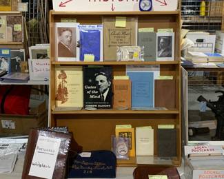 Thousands of Whitehall and Montague Postcards. Near Full set of all of the writings of Joseph Sadony including the super rare 1st printing of his Gates of the Mind.