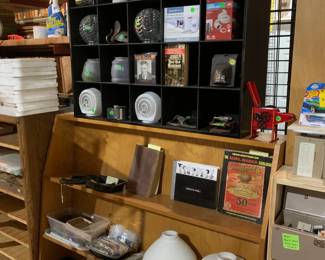 Misc. Glass for torchiere lamps, ceiling globes, and some marble statue bases 