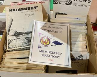 White Lake Yacht Club News, and ephemera