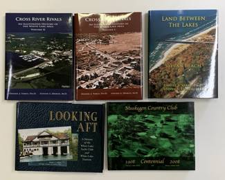 Small Stash of books written by Dan Yakes on White Lake Yacht Club History, Muskegon Country Club History , Montague History, Whitehall History, Sylvan beach History