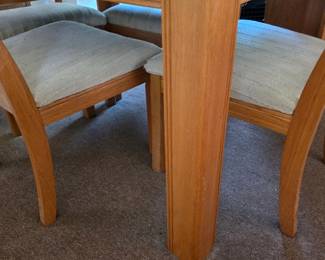 Dining table and chairs