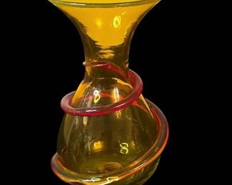 Vintage Blenko Glass Co. Hand blown Vase