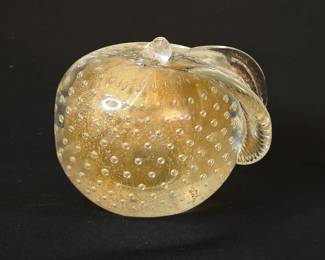 Vintage Murano Art Glass Apple