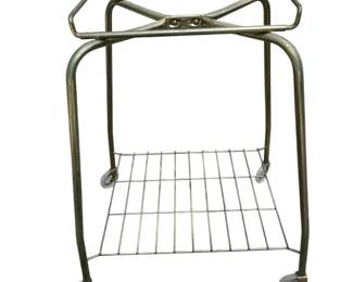 Vintage GoldTone Metal Rolling Stand