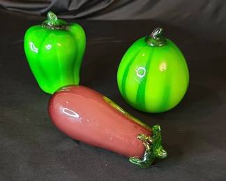 Murano Hand Nlown Glass Fruit