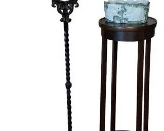 Pair Of Decorative Stands With Decor