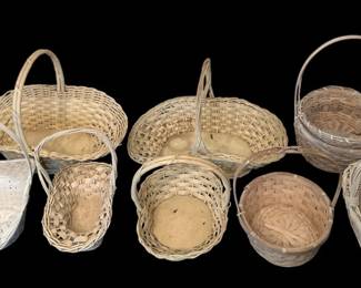 White Easter Baskets