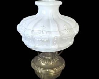 Vintage Model 11 Aladdin Brass Kerosene Table Lamp