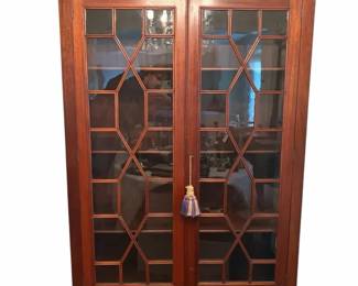 Vintage Chippendalestyle Display Cabinet