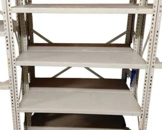 5Tiered Metal Shelving Unit Pair