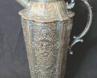 Antique E.G. Webster Son Silver Plated Dutch Windmill Cocktail Shaker