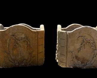 Vintage Cast Stone Planters