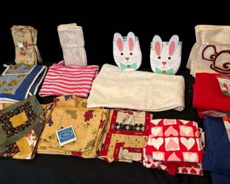 Assortment Of Kitchen Fabrics Aprons