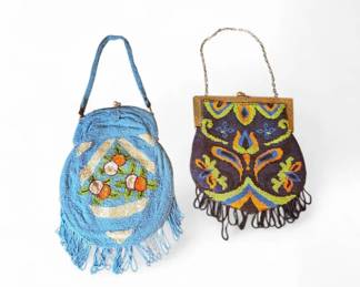 2 Vintage Beaded Handbags