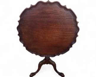 Antique George III Style Mahogany Tilt Top Table