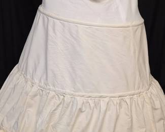 White Cotton Hooped Petticoat