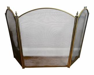 Vintage Arched Fireplace Screen