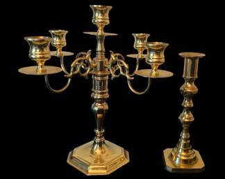 Vintage Baldwin Candelabra Single Candlestick