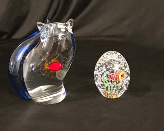Murano Cat And Aquarium