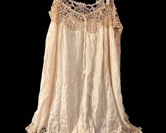 Vintage Chiffon And Lace Night Gownslip
