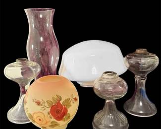 Hurricane Lamp Bases And Globes