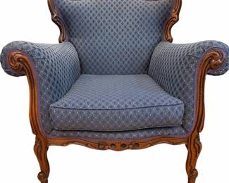 French Style Upholstered Arm Chair