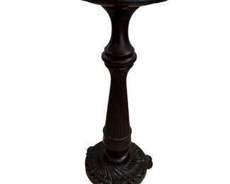 Vtg Mahogany Pedestal Stand
