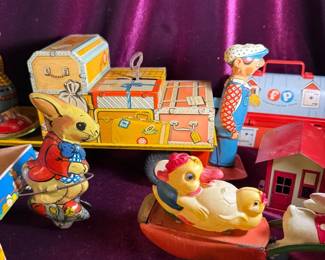 J. Chien, Ohio Art, Fisher Price Vintage Tin Toys And More