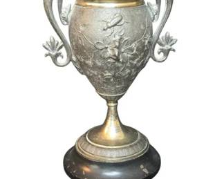 Renaissance Style Vintage Bronze Finish Urn Lions Head