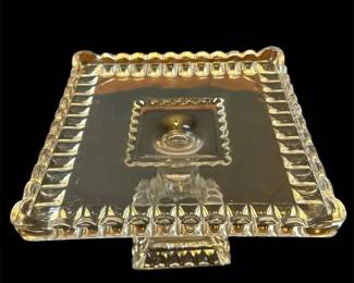 Crystal Wedding Square Pedestal Cake Stand