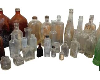 Vintage Bottle And Jar Collection