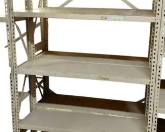 4Tiered Metal Shelving Unit Pair