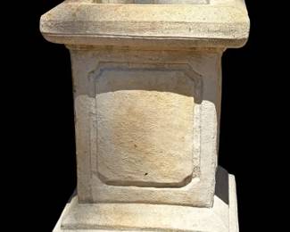 Concrete Pedestal Plant Stand