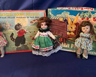Vintage Puzzles And Ginny Dolls