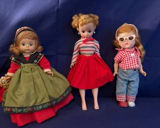 Madame Alexander Sweden And Cissette Plus Ginny Vogue Doll